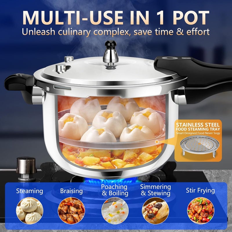 KAIVESEA Pressure Cooker Stainless Steel ollas de presión para cocinar stovetop small pressure cookers 3qt olla de presion rice cooker mini pressure cookers - Image 3